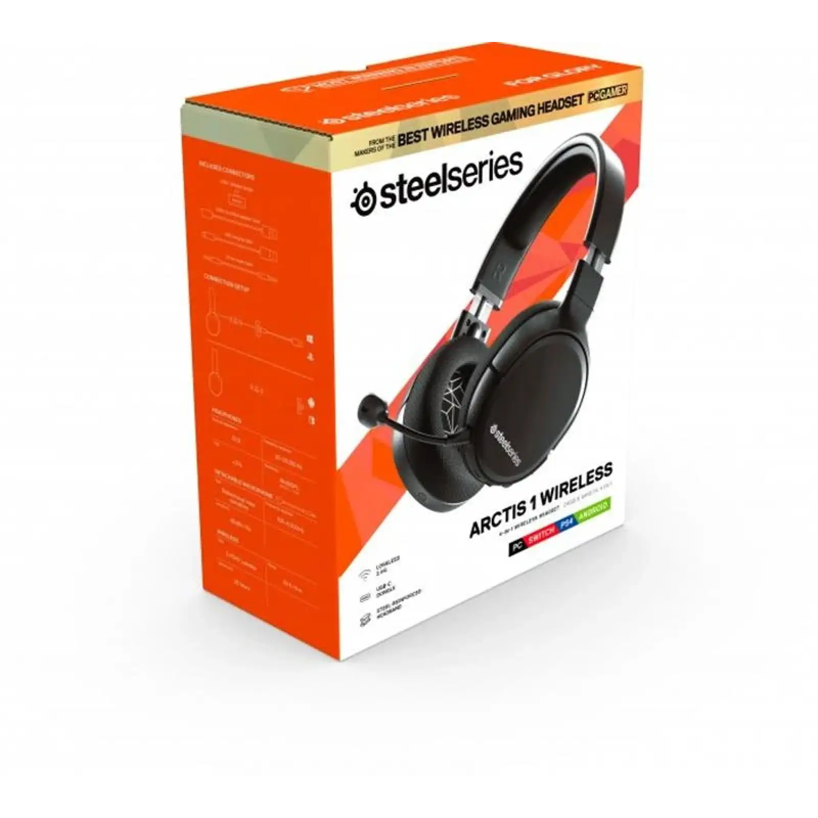Гарнітура SteelSeries Arctis 1 Wireless Black (61512) UA