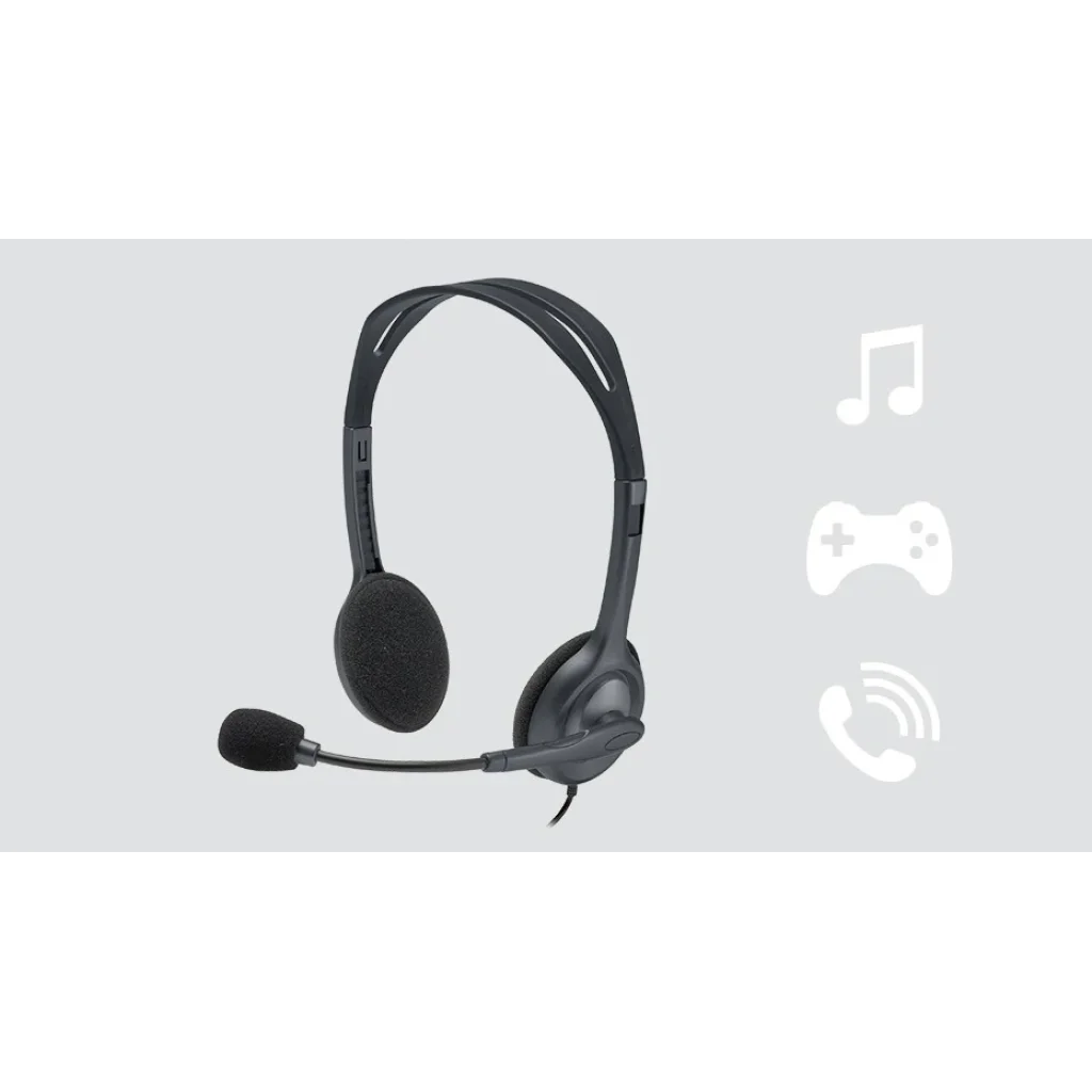 Гарнітура Logitech H111 Stereo (981-000593) UA