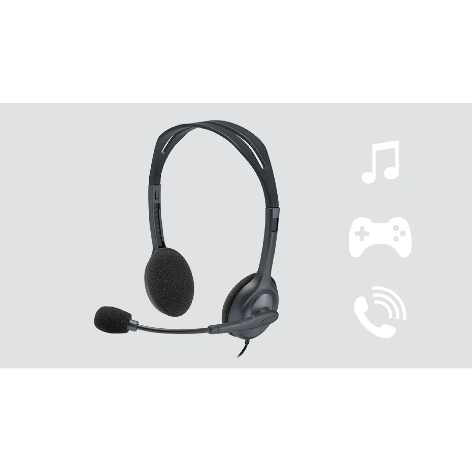 Гарнітура Logitech H111 Stereo (981-000593) UA