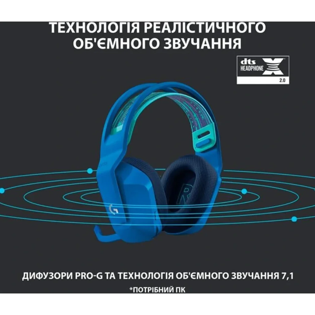 Гарнітура Logitech G733 Blue (981-000943) UA
