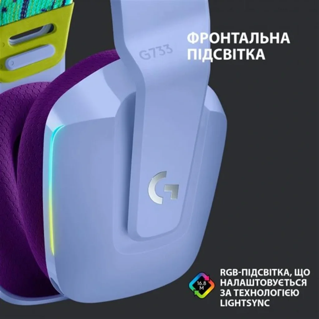 Гарнітура Logitech G733 Lilac (981-000890) UA