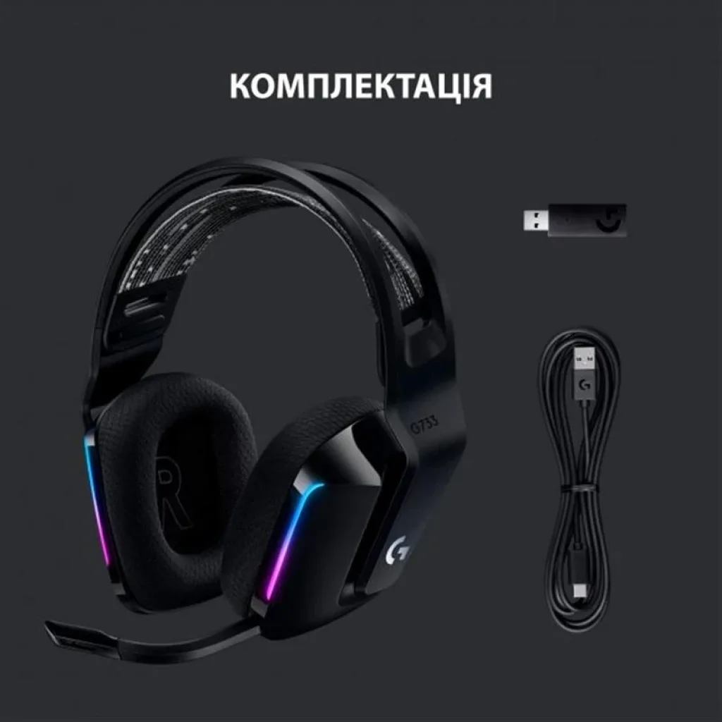 Гарнітура Logitech G733 Black (981-000864) UA
