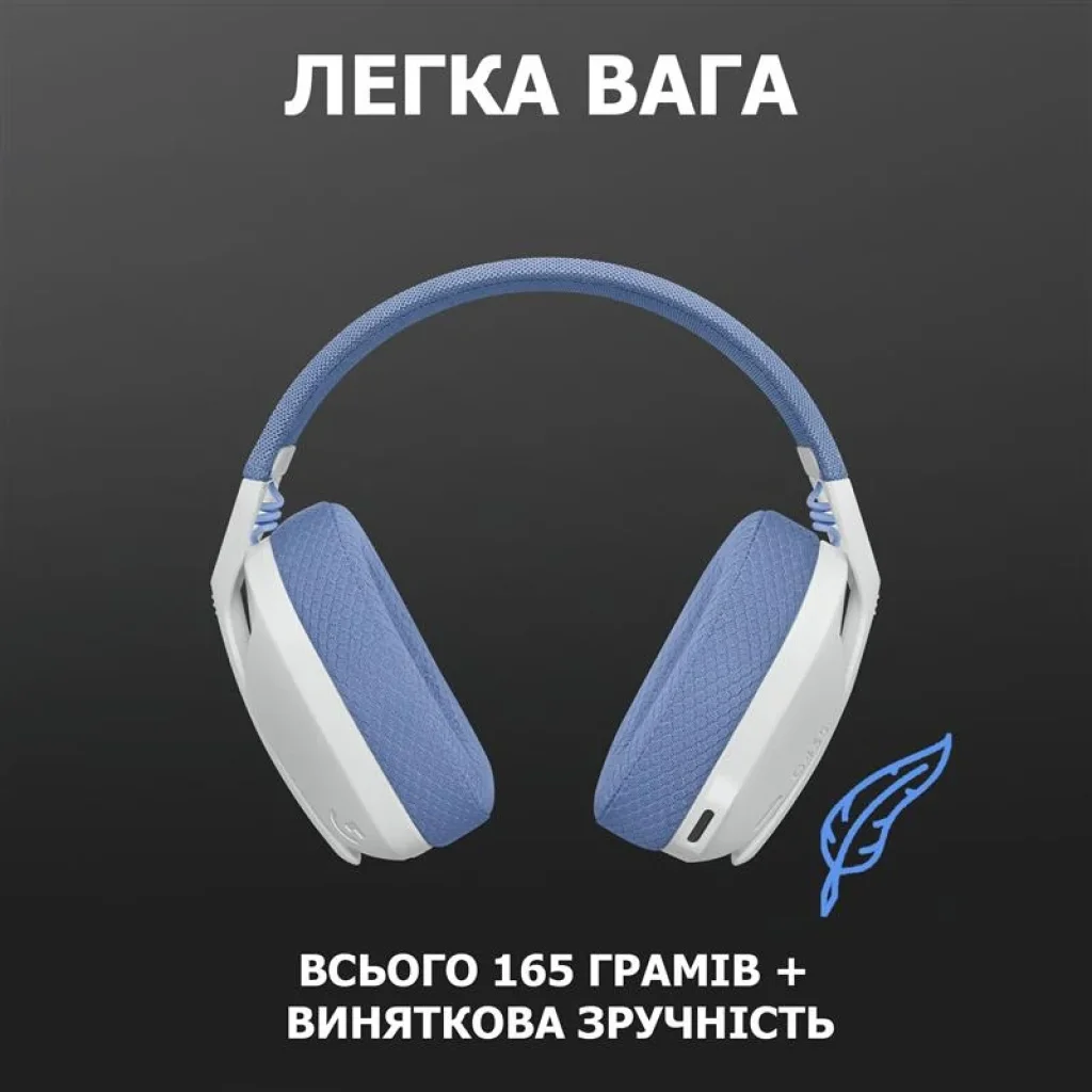 Bluetooth-гарнитура Logitech G435 Wireless White (981-001074) UA
