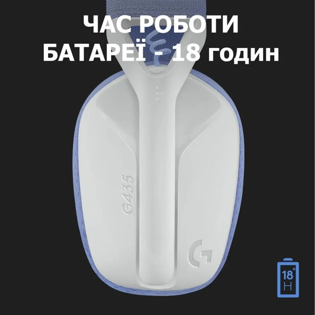 Bluetooth-гарнитура Logitech G435 Wireless White (981-001074) UA
