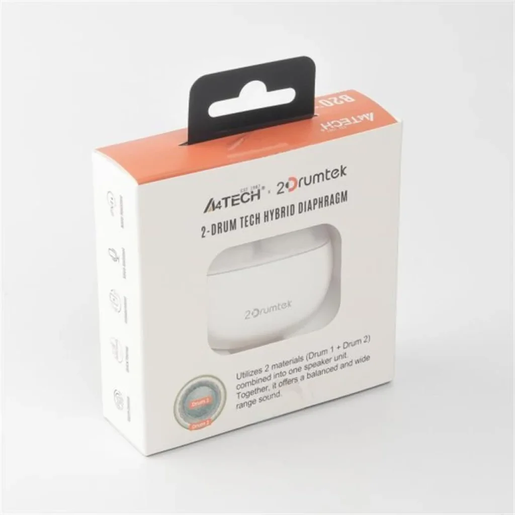 Bluetooth-гарнітура A4Tech B20 Grayish White, B20 (Grayish White) UA