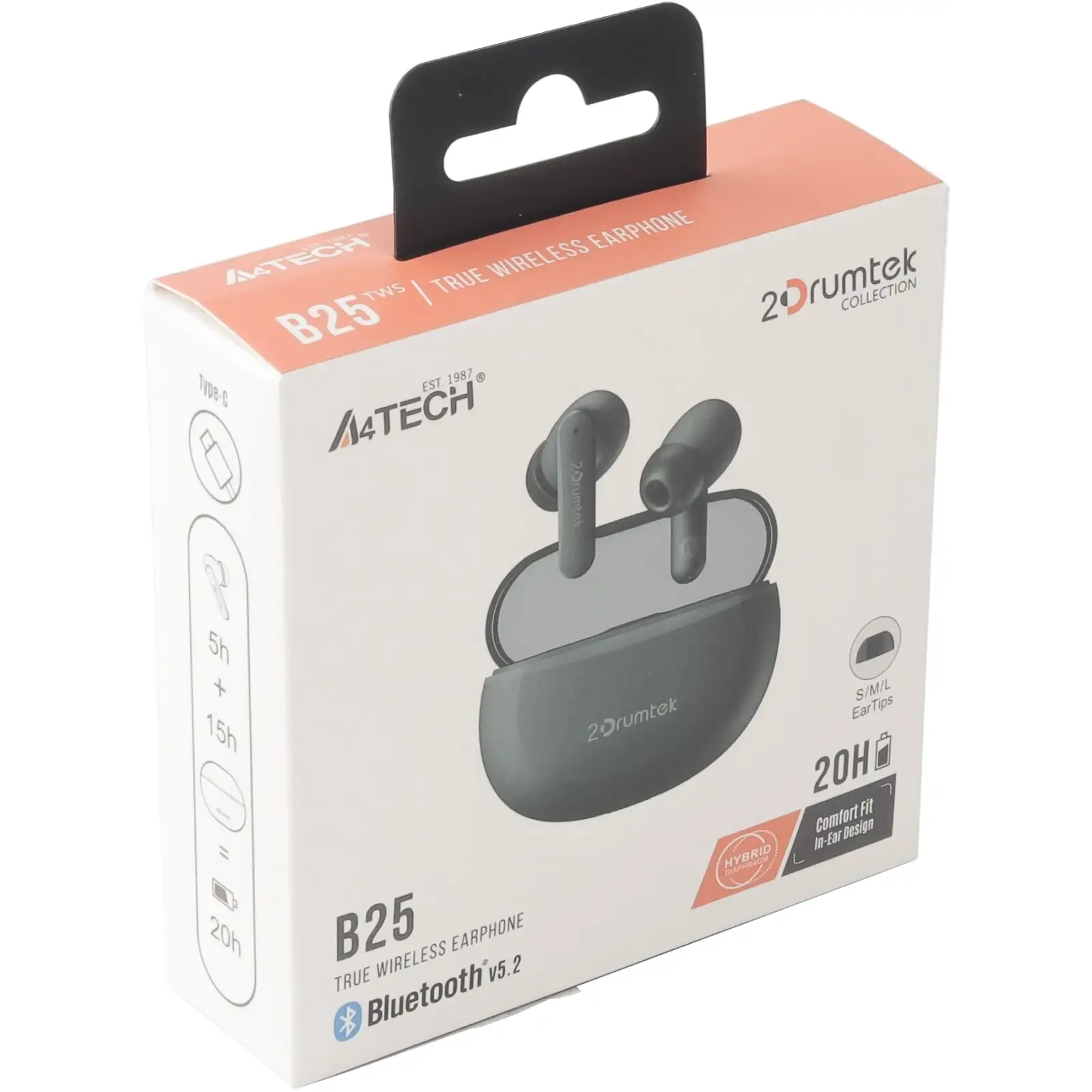 Bluetooth-гарнітура A4Tech B25 Ash Grey, B25 (Ash Grey) UA