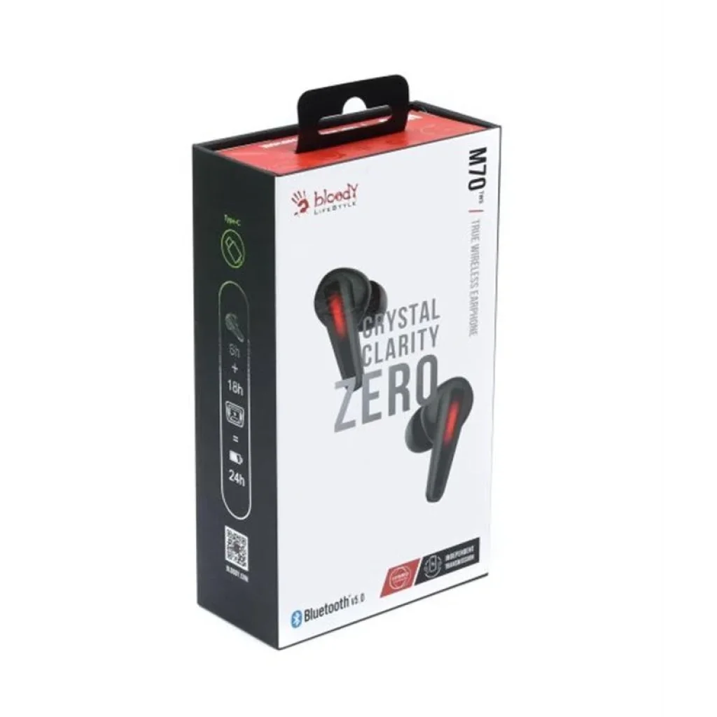 Bluetooth-гарнітура A4Tech Bloody M70 Black+Red, M70 Bloody (Black+Red) UA