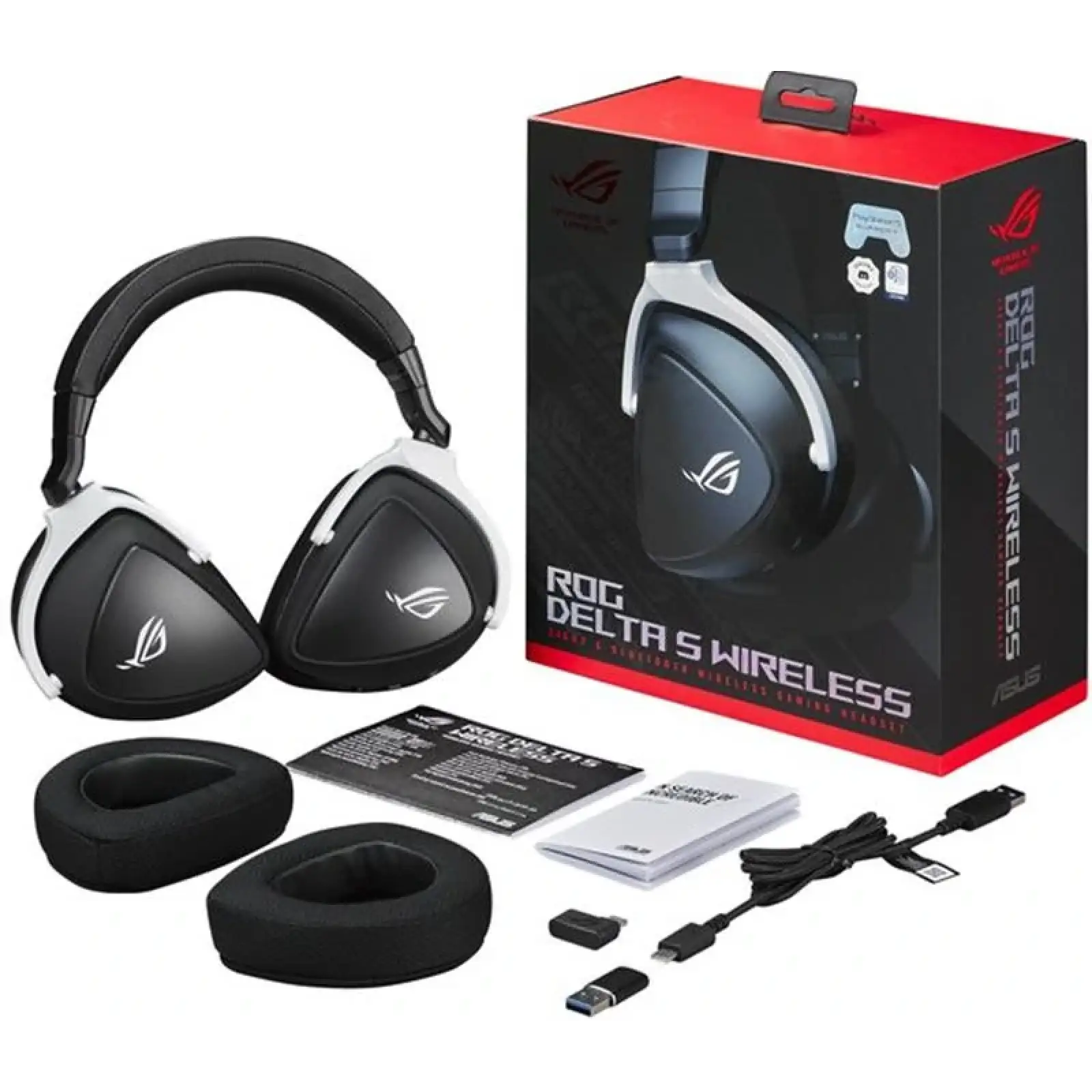 Bluetooth-гарнітура Asus ROG Delta S Wireless Black/White (90YH03IW-B3UA00) UA