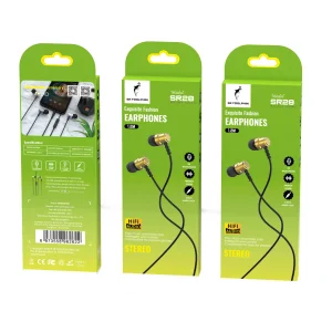 Гарнітура SkyDolphin SR28 Metal with mic Golden (HF-000472) UA