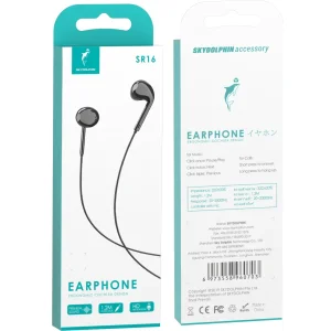 Гарнітура SkyDolphin SR16 with mic Black (HF-000481) UA
