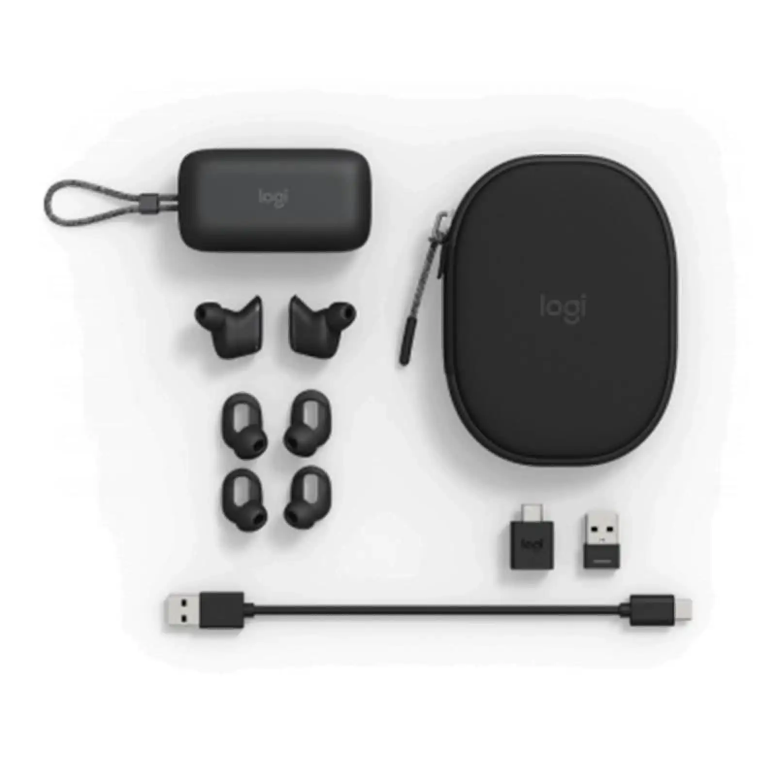 Bluetooth-гарнітура Logitech Zone True Wireless Graphite (985-001082) UA