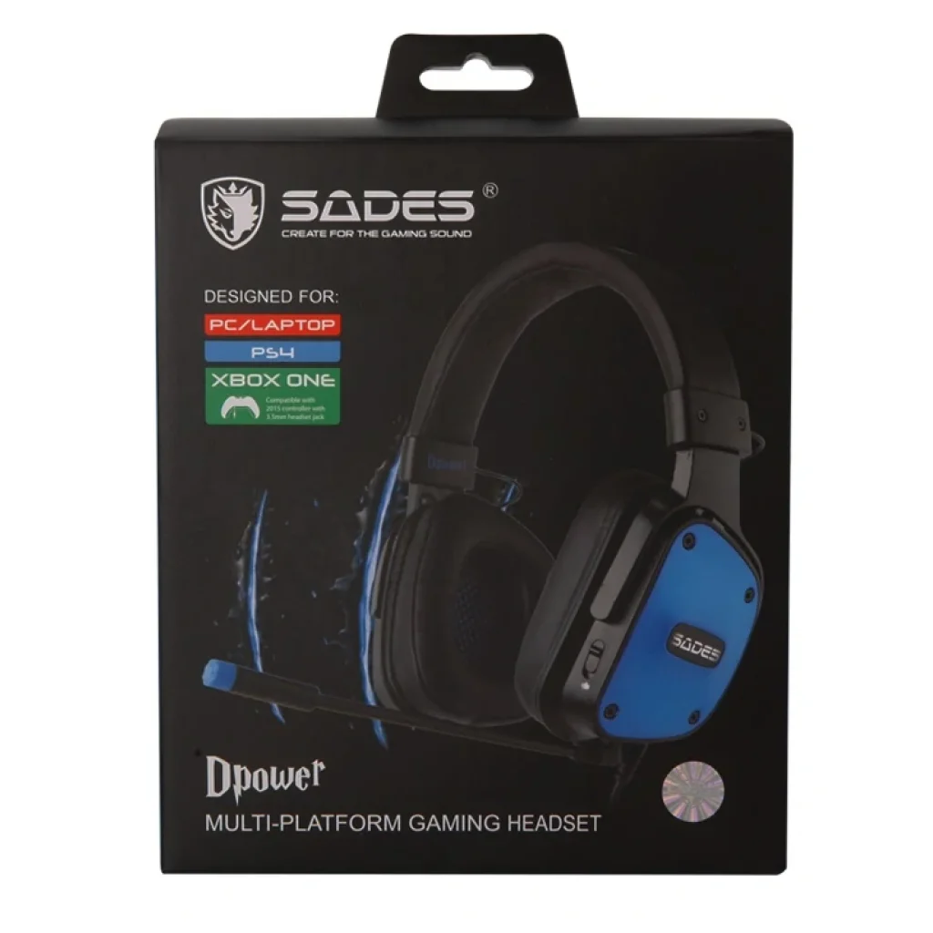 Гарнітура Sades SA-722 Dpower Black/Blue (sa722blj) UA