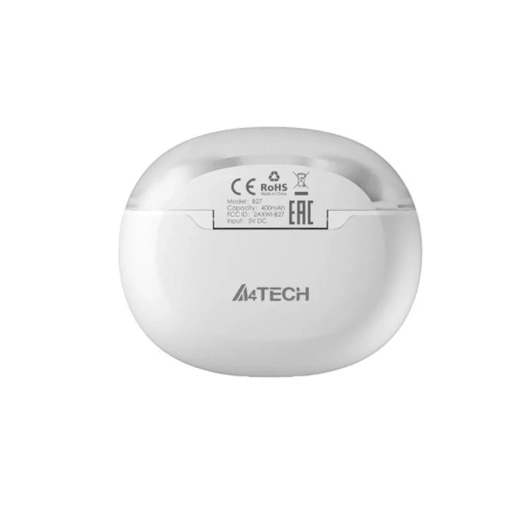 Bluetooth-гарнітура A4Tech B27 Grayish White, B27 (Grayish White) UA