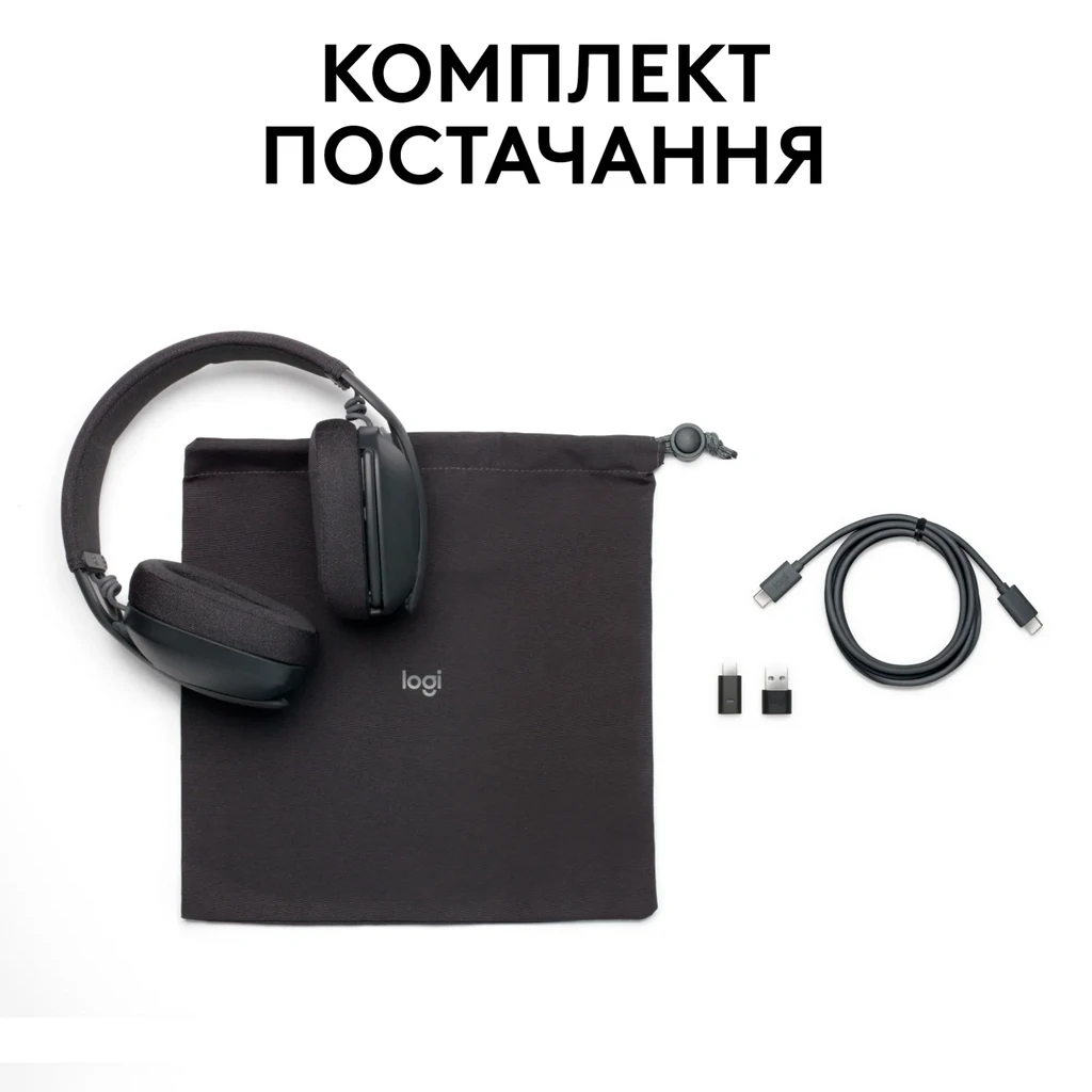 Bluetooth-гарнітура Logitech Zone Vibe Wireless MS Graphite (981-001157) UA