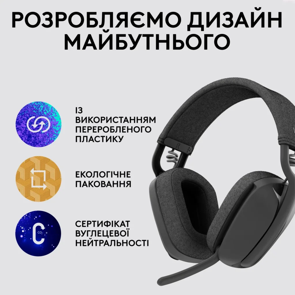 Bluetooth-гарнітура Logitech Zone Vibe Wireless MS Graphite (981-001157) UA