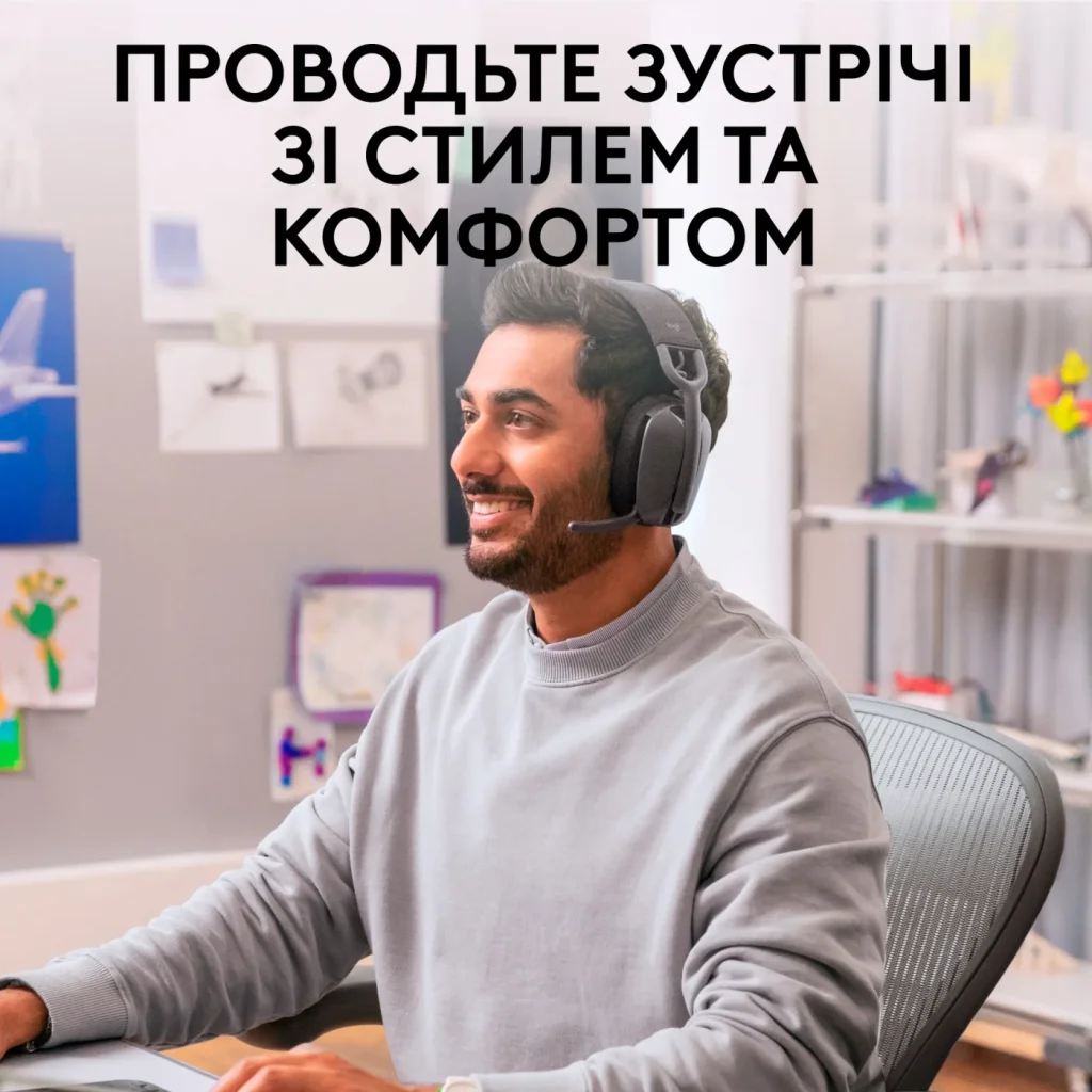 Bluetooth-гарнітура Logitech Zone Vibe Wireless MS Graphite (981-001157) UA