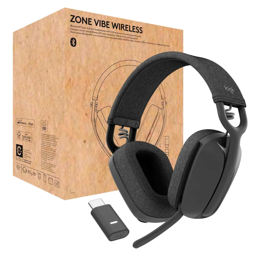 Bluetooth-гарнітура Logitech Zone Vibe Wireless MS Graphite (981-001157) UA