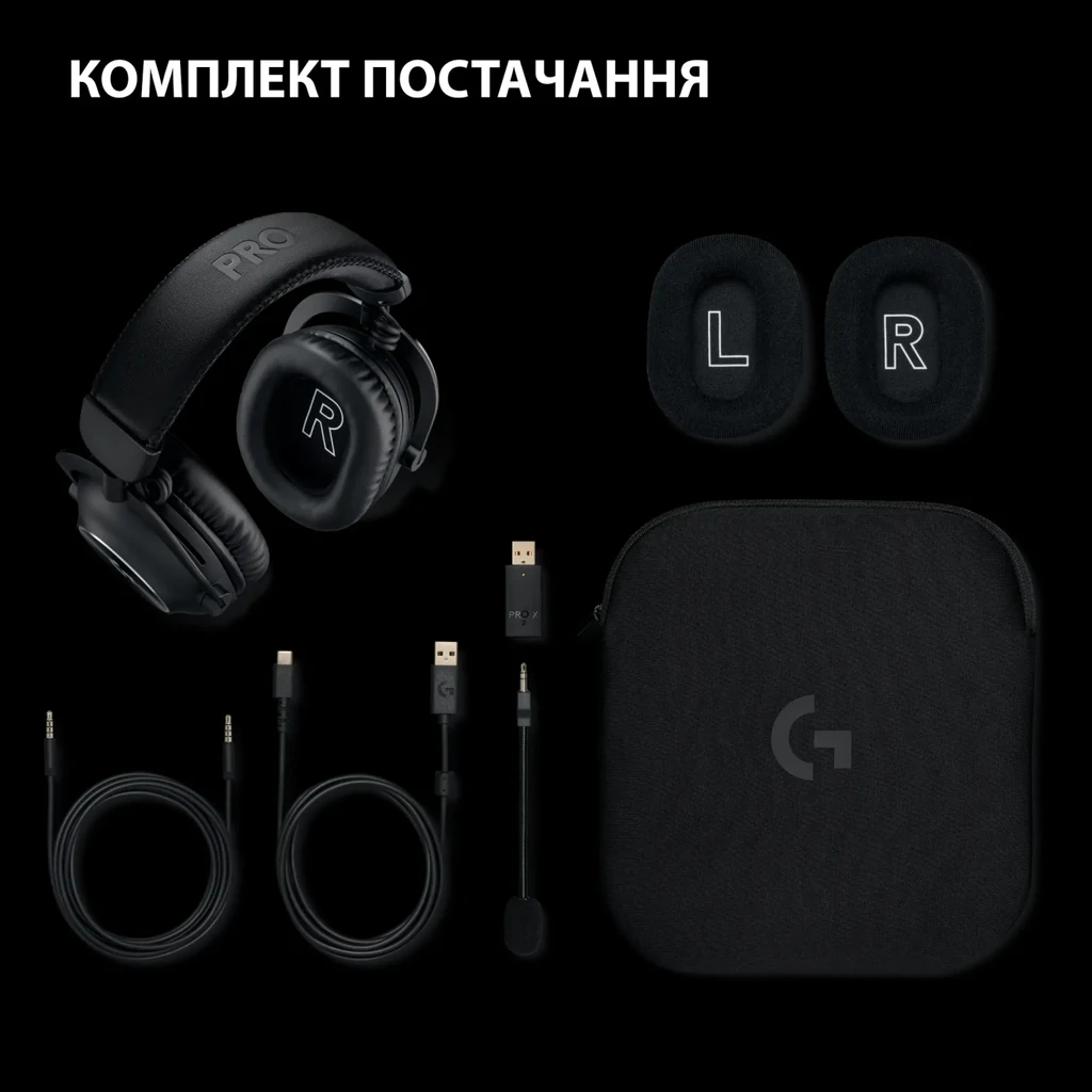 Гарнитура Logitech G Pro X2 Wireless LightSpeed Black (981-001263) UA
