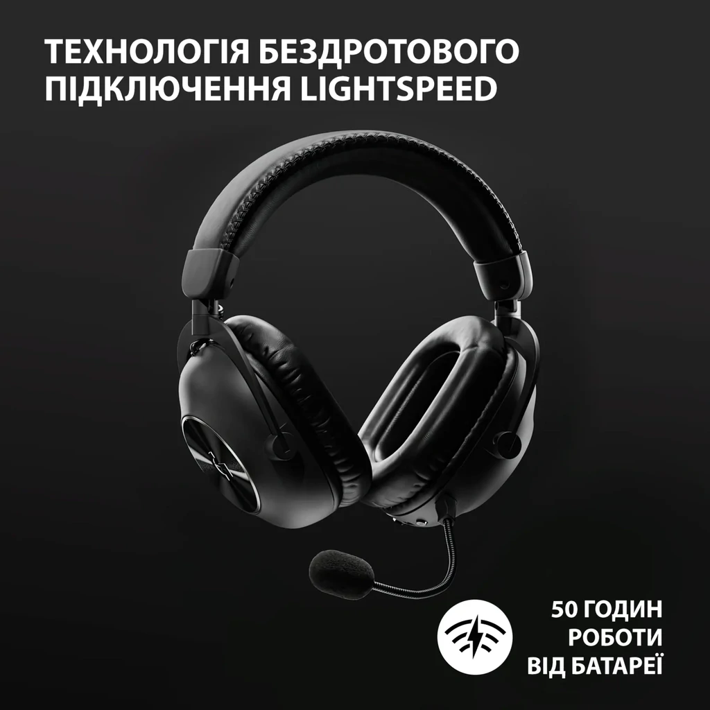 Гарнитура Logitech G Pro X2 Wireless LightSpeed Black (981-001263) UA