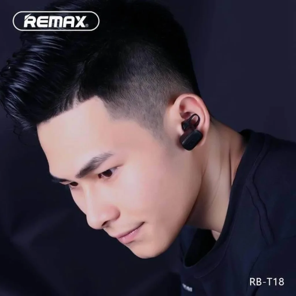 Bluetooth-гарнітура-зарядка Remax RB-T18 Black (6954851283140) UA