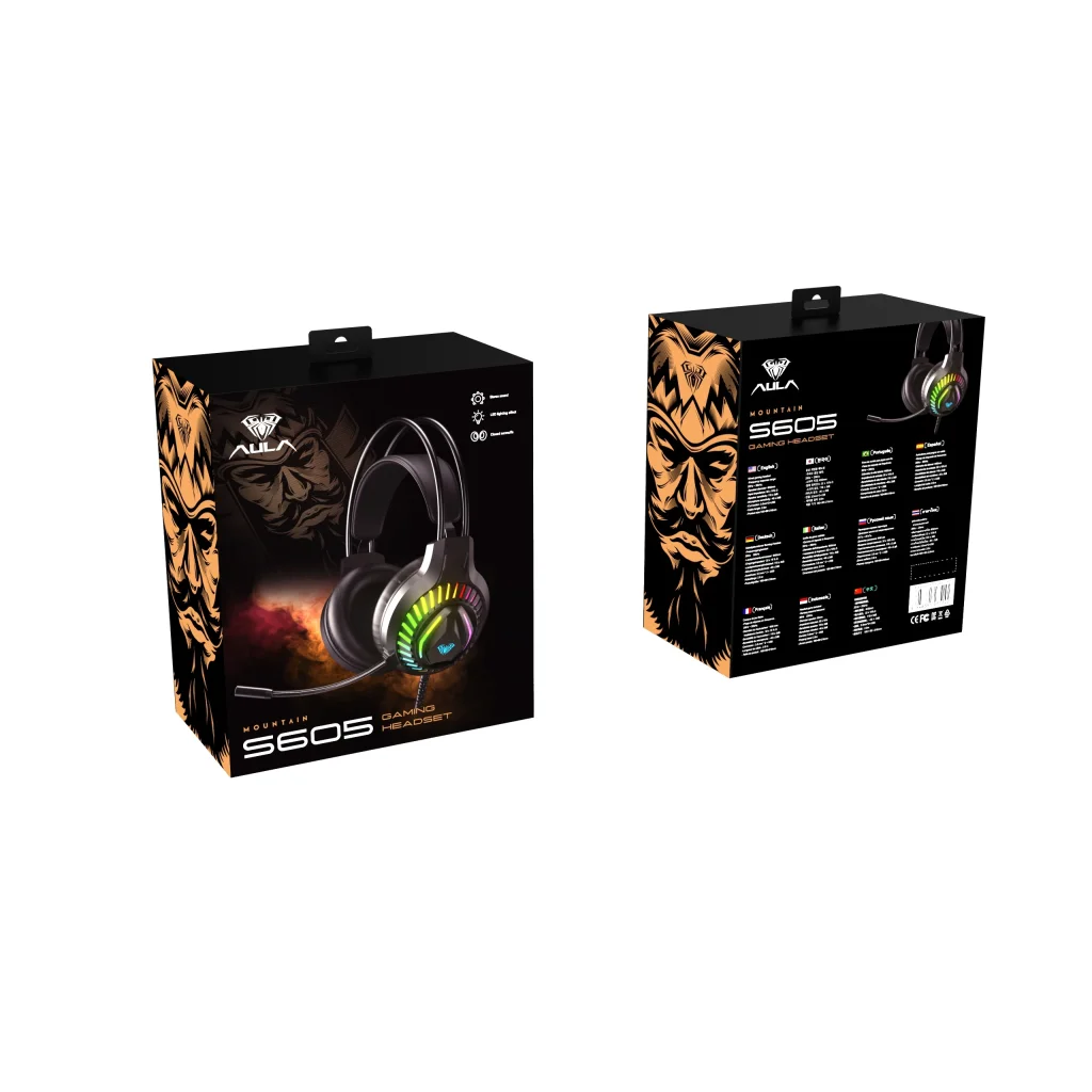 Гарнітура Aula S605 Wired gaming headset Black (6948391235202) UA