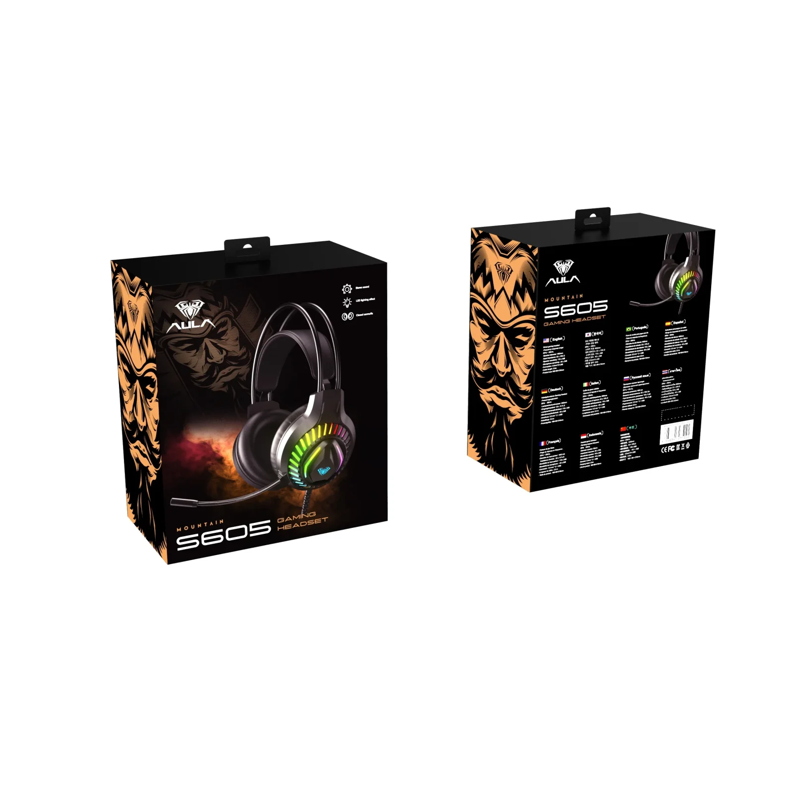 Гарнітура Aula S605 Wired gaming headset Black (6948391235202) UA
