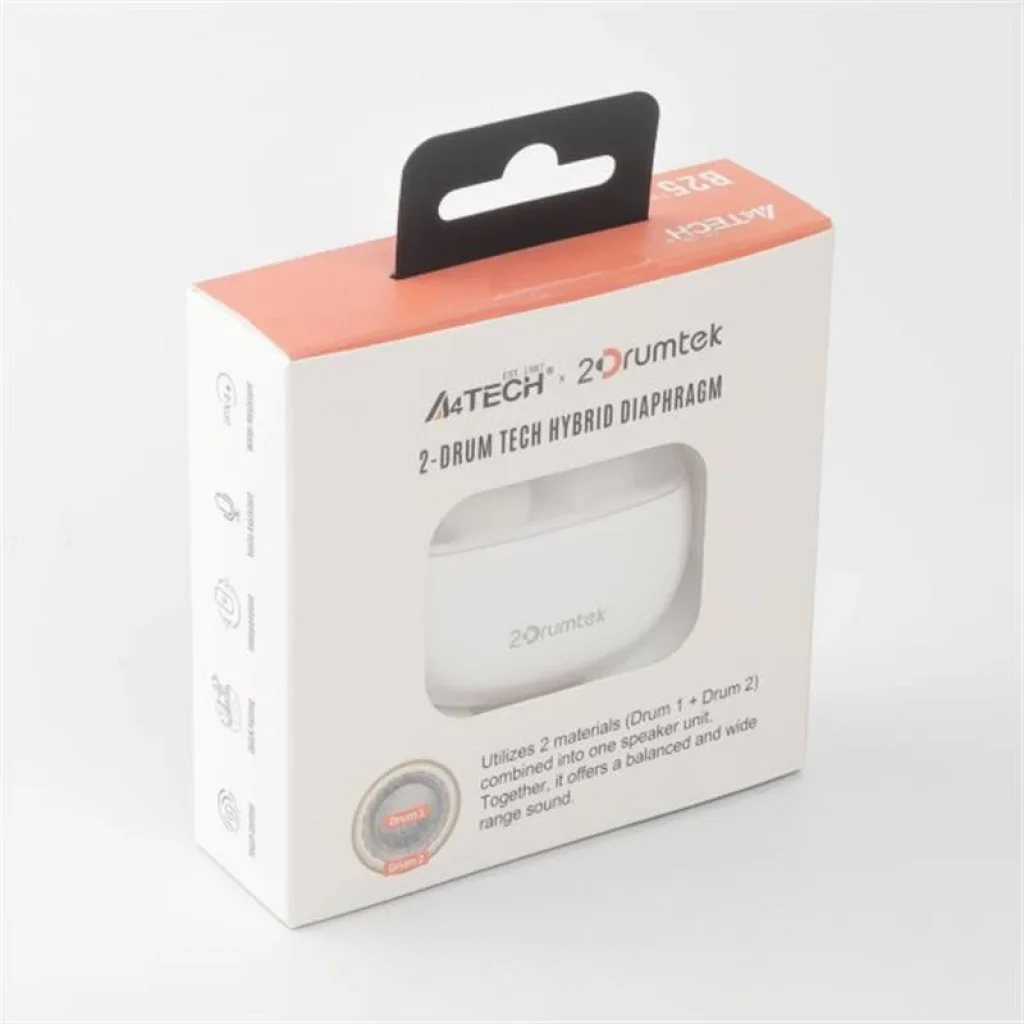 Bluetooth-гарнітура A4Tech B25 Grayish White, B25 (Grayish White) UA