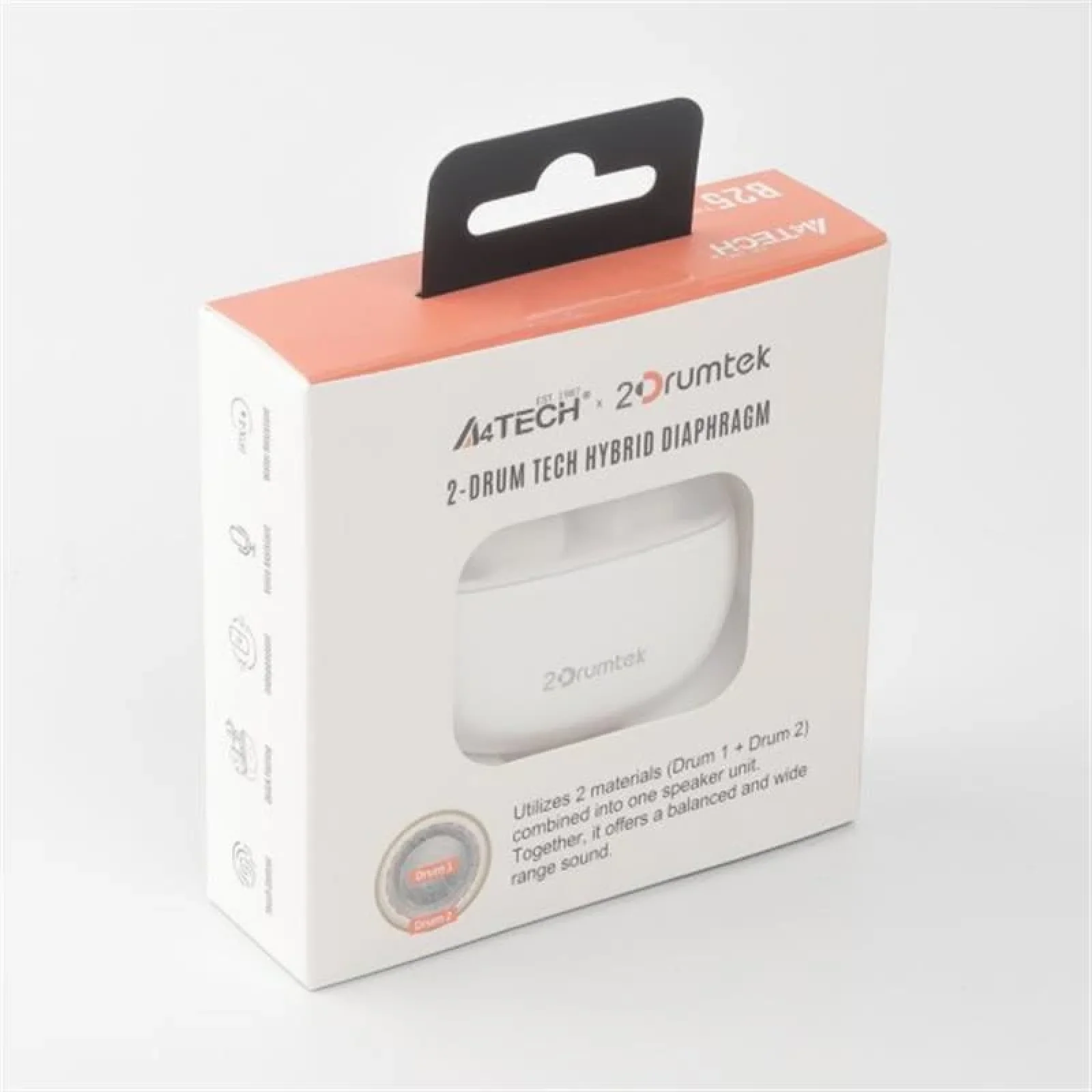 Bluetooth-гарнітура A4Tech B25 Grayish White, B25 (Grayish White) UA