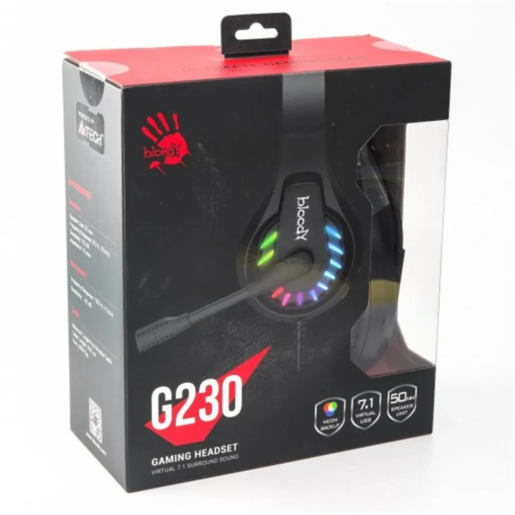 Гарнитура A4Tech Bloody G230 Black, G230 Bloody (Black) UA