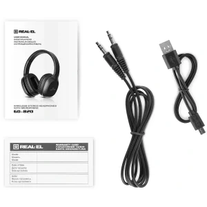 Bluetooth-гарнітура REAL-EL GD-820 Black, EL124100051 UA
