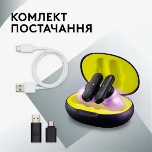 Гарнитура Logitech FITS True Wireless Gaming Earbuds White (985-001183) UA