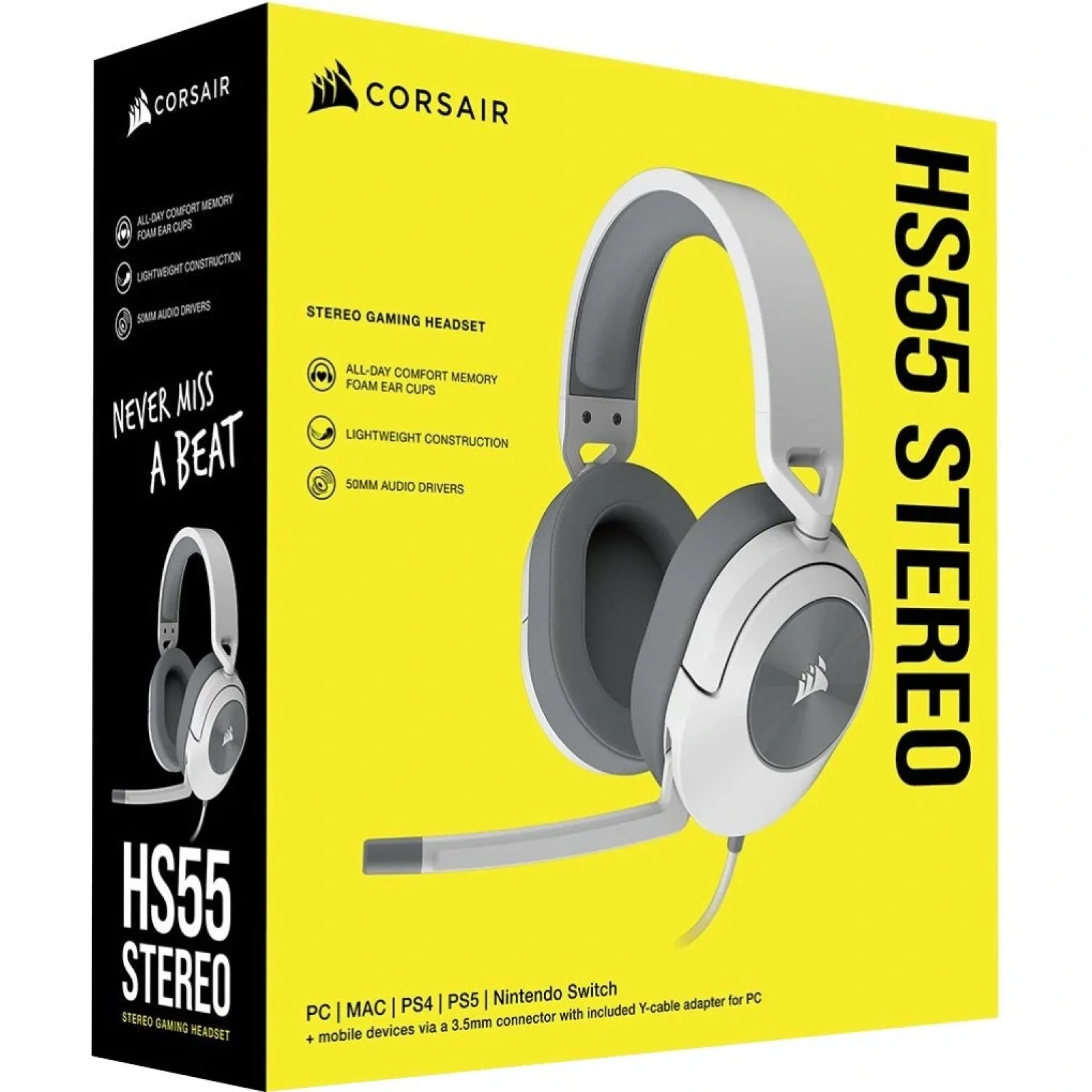 Навушники Corsair HS55 Stereo White (CA-9011261)