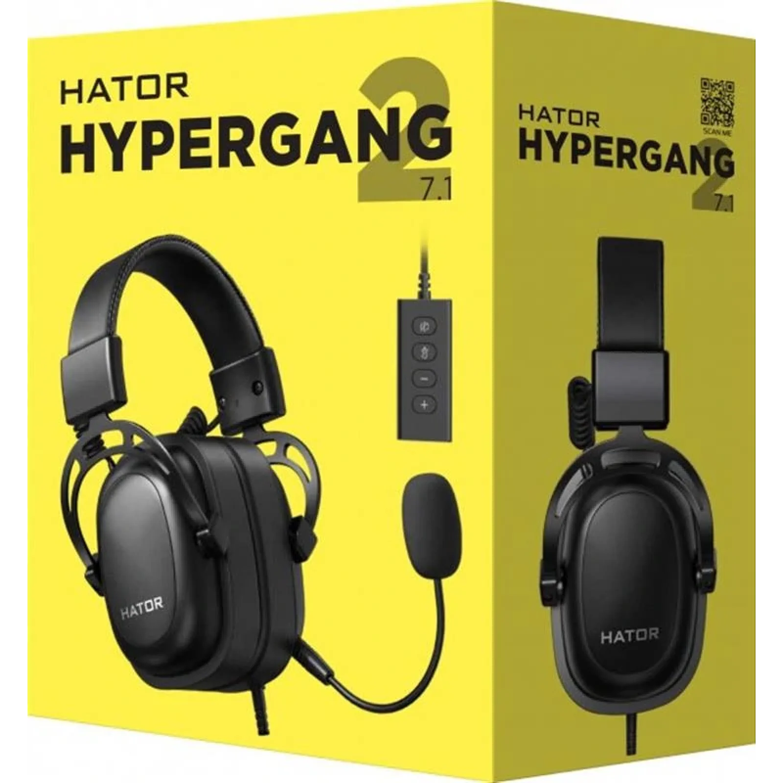 Гарнітура Hator Hypergang 2 USB 7.1 Black (HTA-940) UA