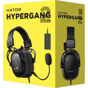 Гарнітура Hator Hypergang 2 USB 7.1 Black (HTA-940) UA