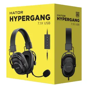 Гарнітура Hator Hypergang 7.1X USB Black (HTA-844) UA