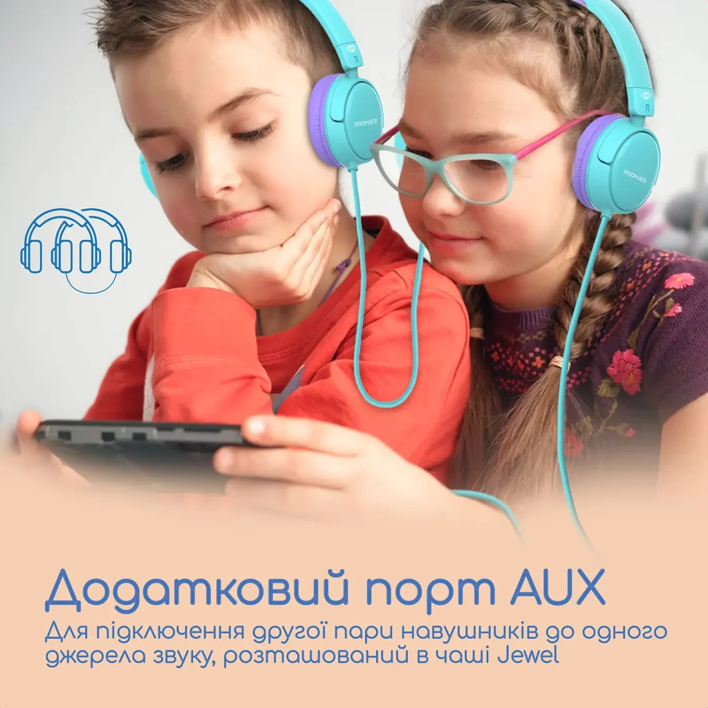 Гарнітура Promate Jewel Aqua UA