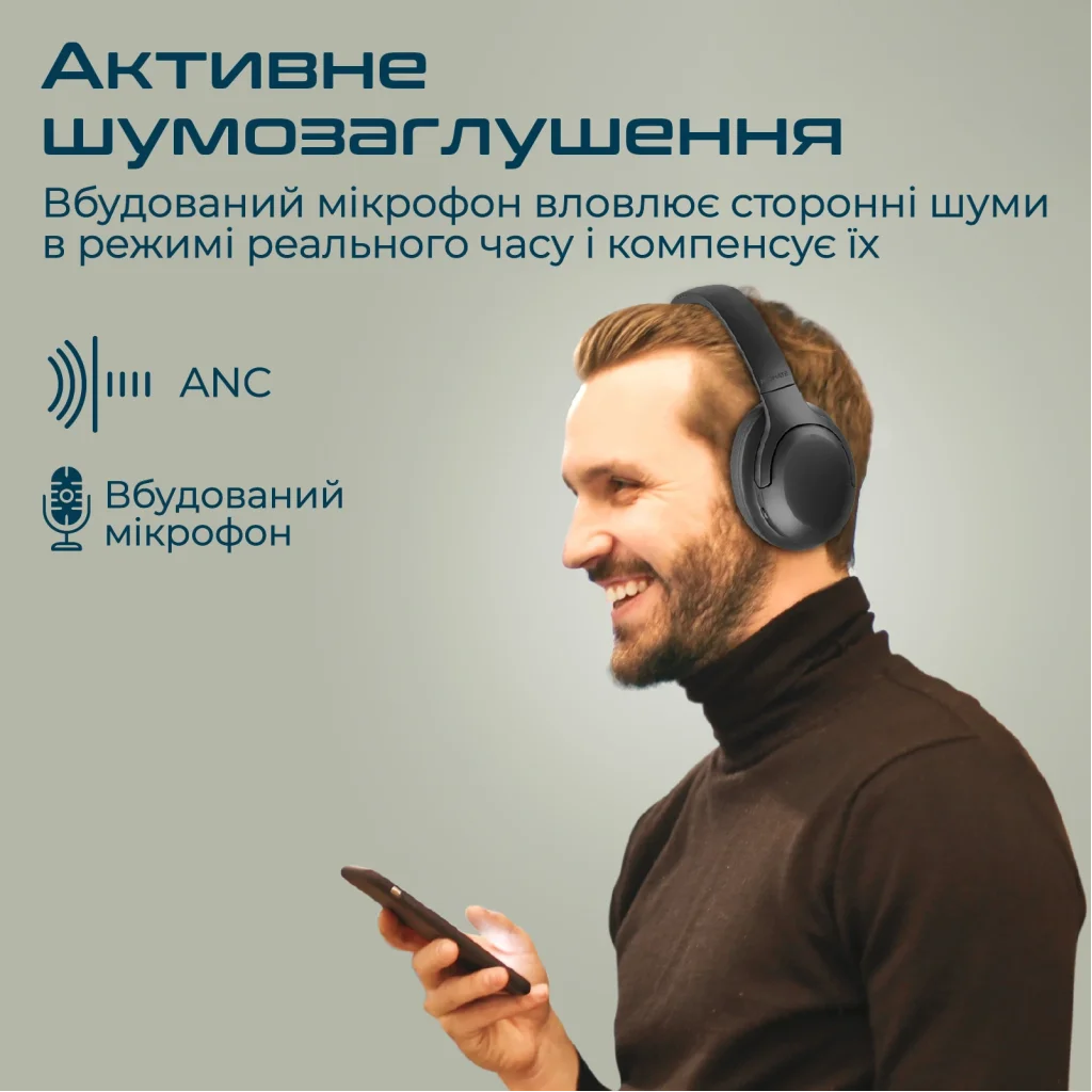 Bluetooth-гарнитура Promate Concord Black, concord.black UA