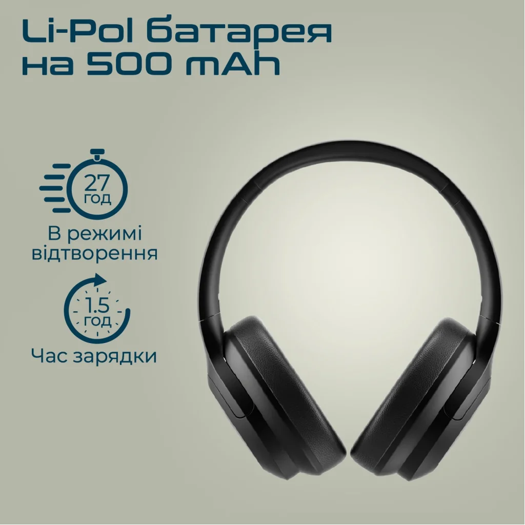 Bluetooth-гарнитура Promate Concord Black, concord.black UA