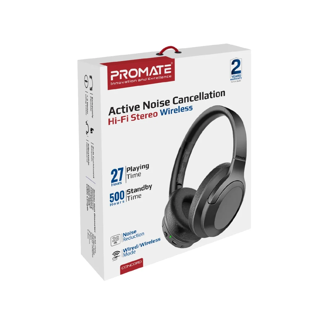 Bluetooth-гарнитура Promate Concord Black, concord.black UA