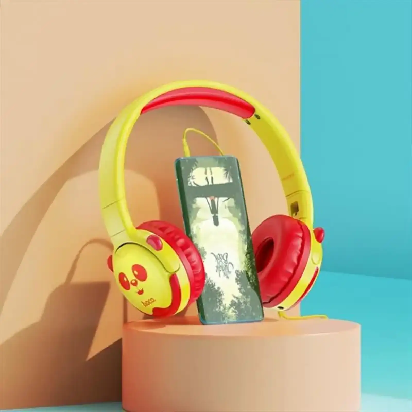 Наушники Hoco W31 Childrens Yellow-Red (W31YR) UA