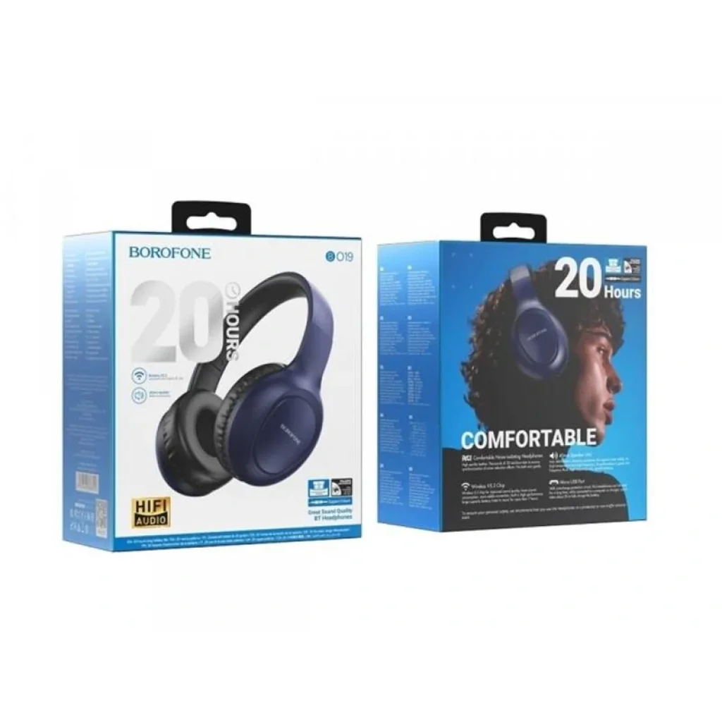 Bluetooth-гарнітура Borofone BO19 Musique Blue (BO19U) UA
