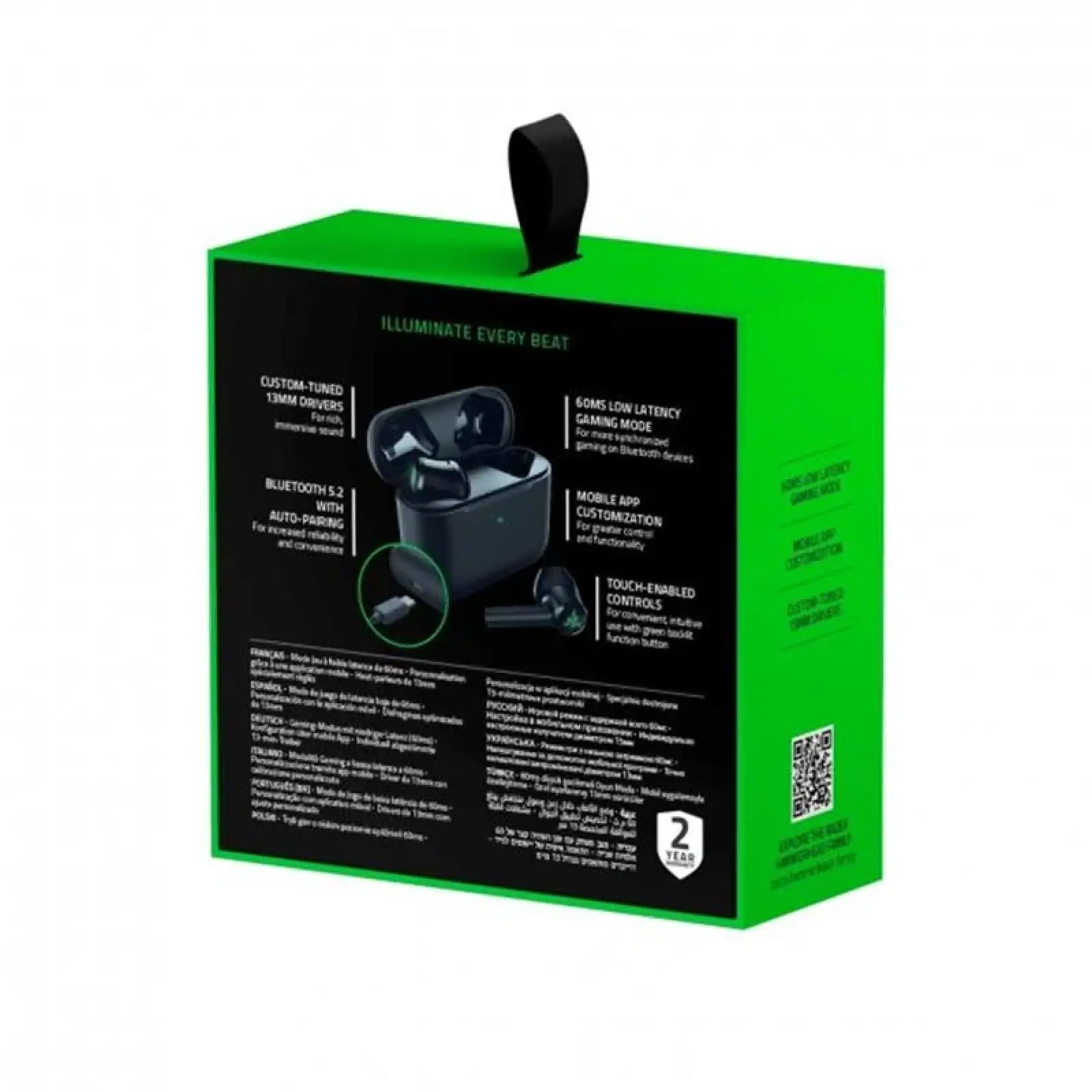 Bluetooth-гарнитура Razer Hammerhead True Wireless X Black (RZ12-03830100-R3G1) UA