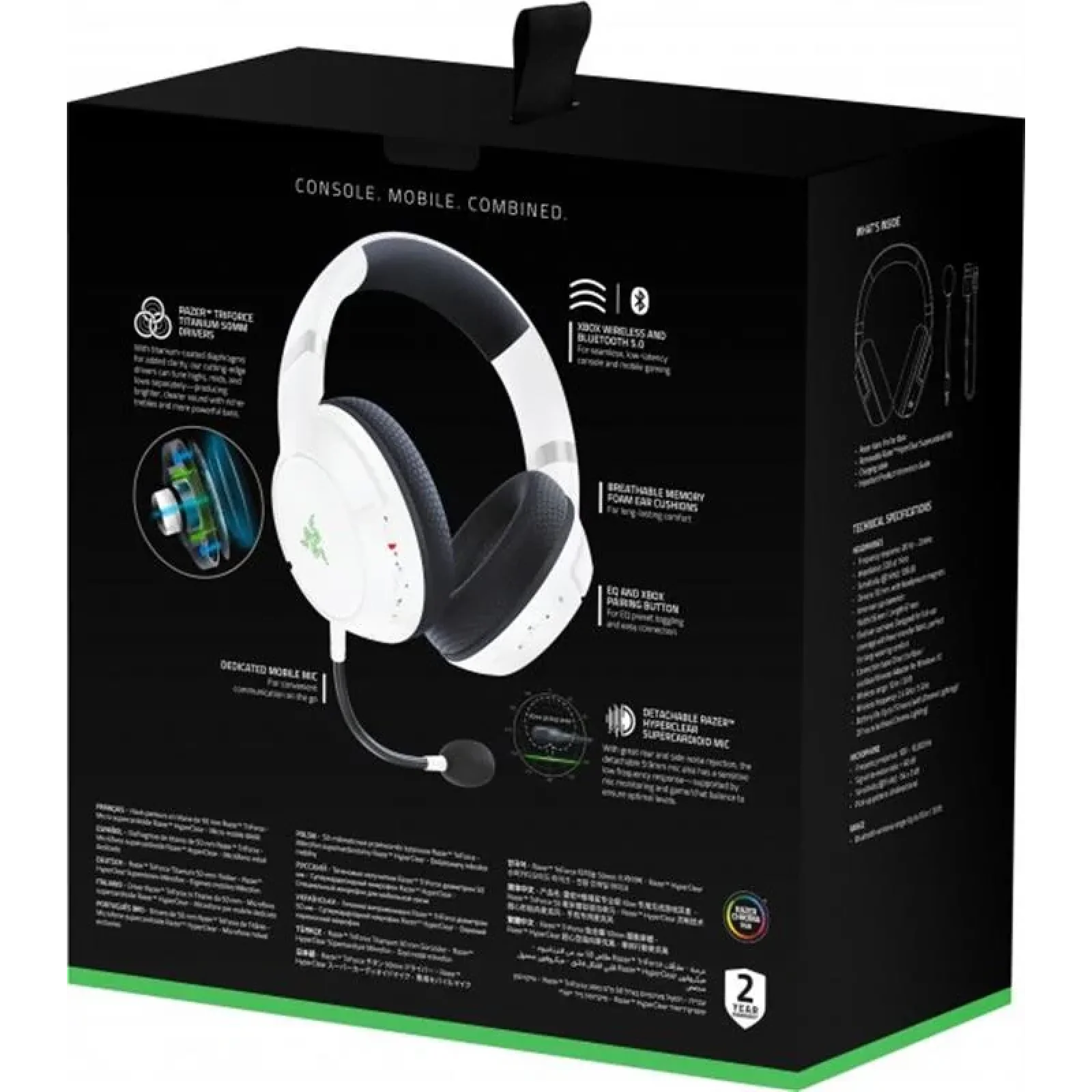 Бездротова гарнітура Razer Kaira Pro for Xbox White (RZ04-03470300-R3M1) UA
