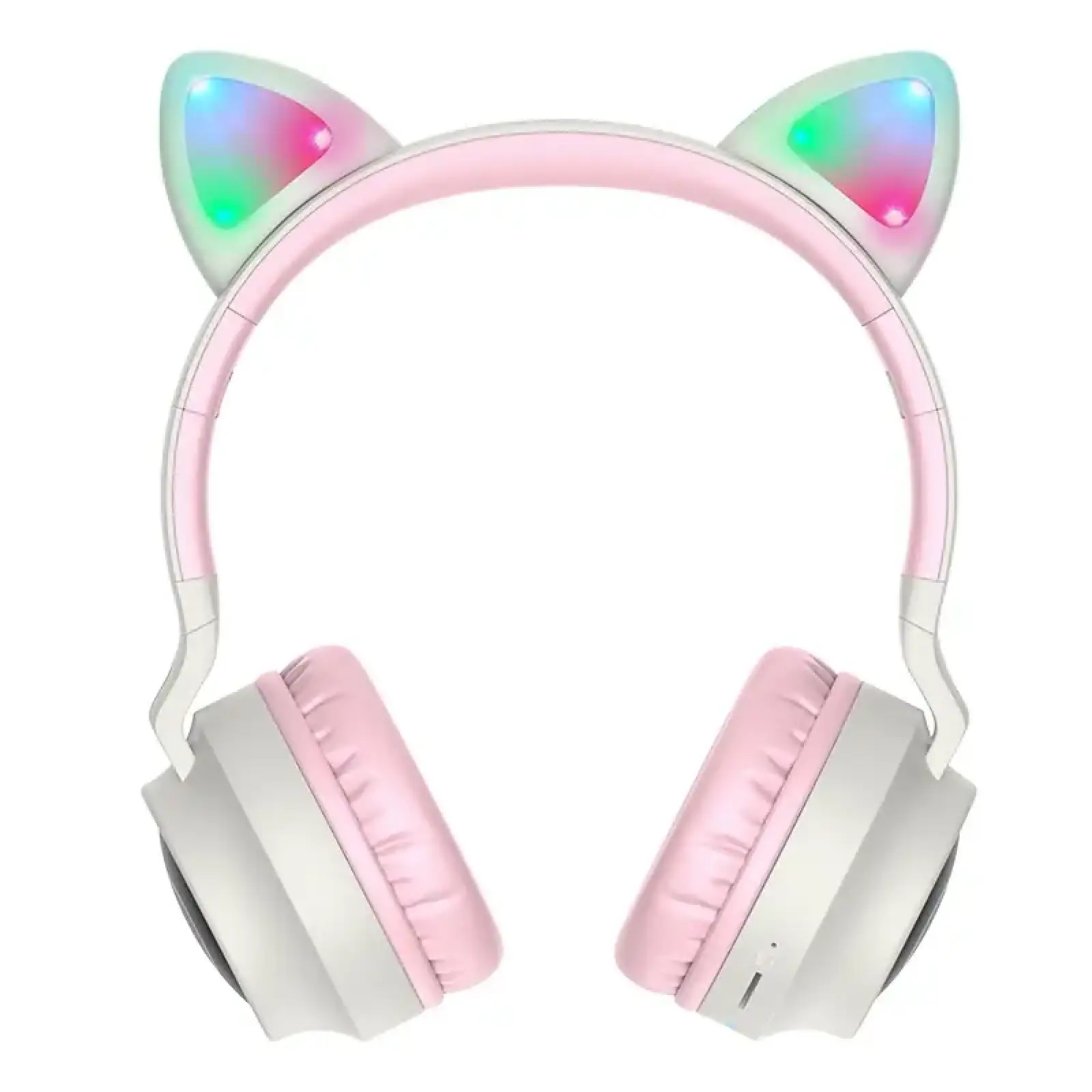 Bluetooth-гарнитура Hoco W27 Cat Ear Grey/Pink (W27GP) UA