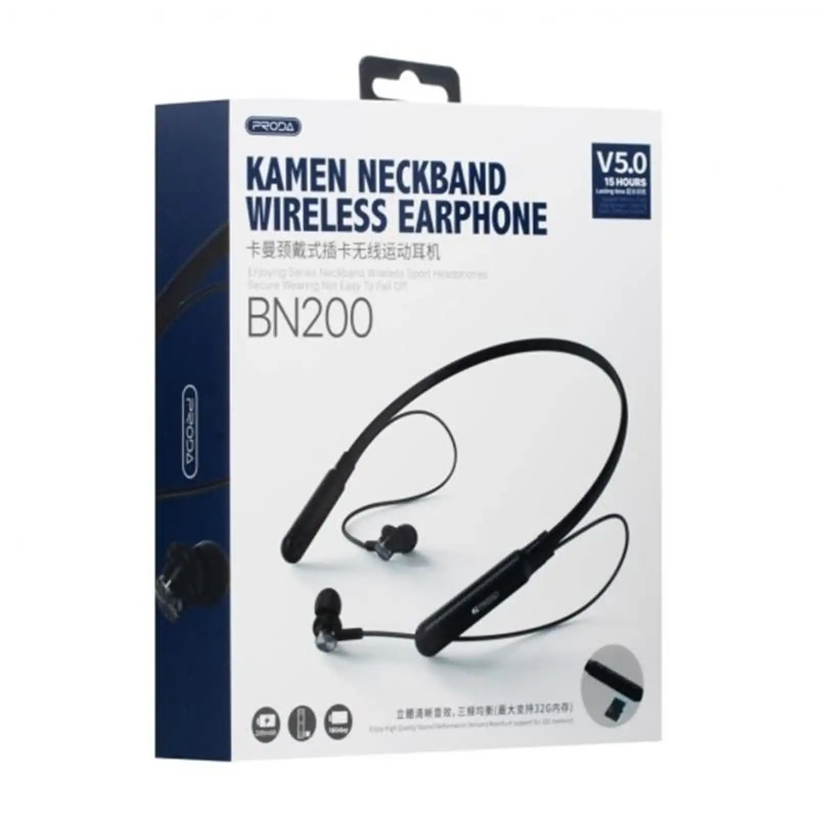 Bluetooth-гарнітура Proda Kamen Neckband Sports PD-BN200 Tarnish (PD-BN200-TR) UA