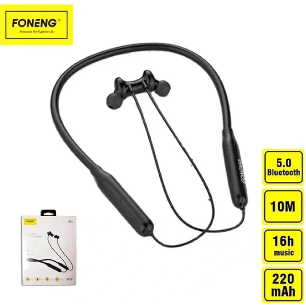 Bluetooth-гарнітура Foneng Neckband Sport BL34 (BL34-BE-N) UA