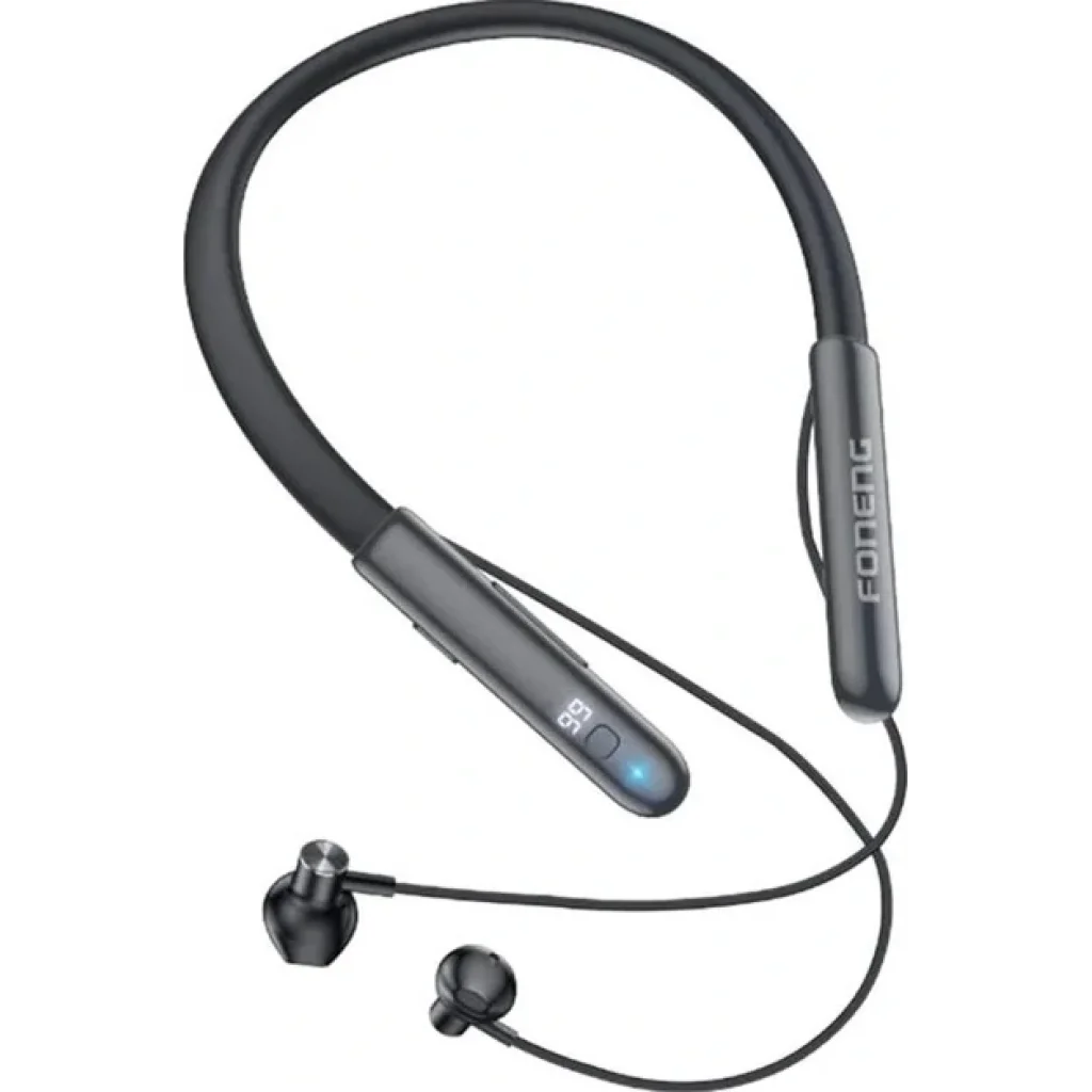 Bluetooth-гарнитура Foneng BL37 Digital Display Neckband Bluetooth Earphone (BL37-BE-DDN) UA