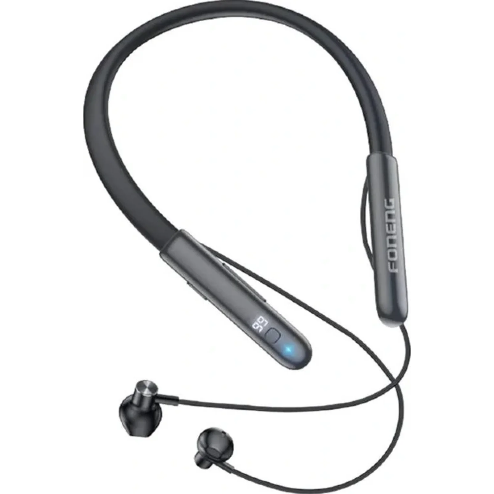 Bluetooth-гарнітура Foneng BL37 Digital Display Neckband Bluetooth Earphone (BL37-BE-DDN) UA