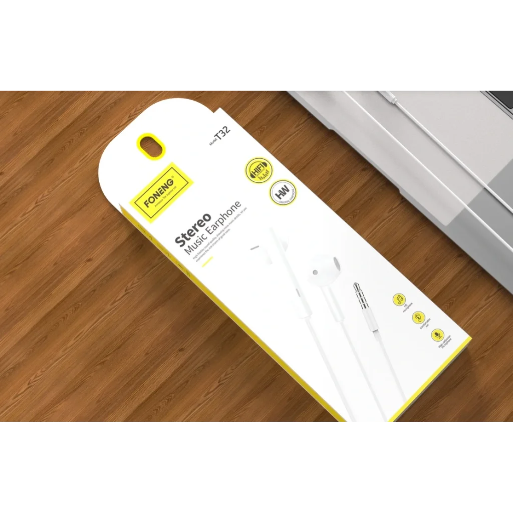 Гарнитура Foneng T32 3D music earphone (T32-E-3DM) UA