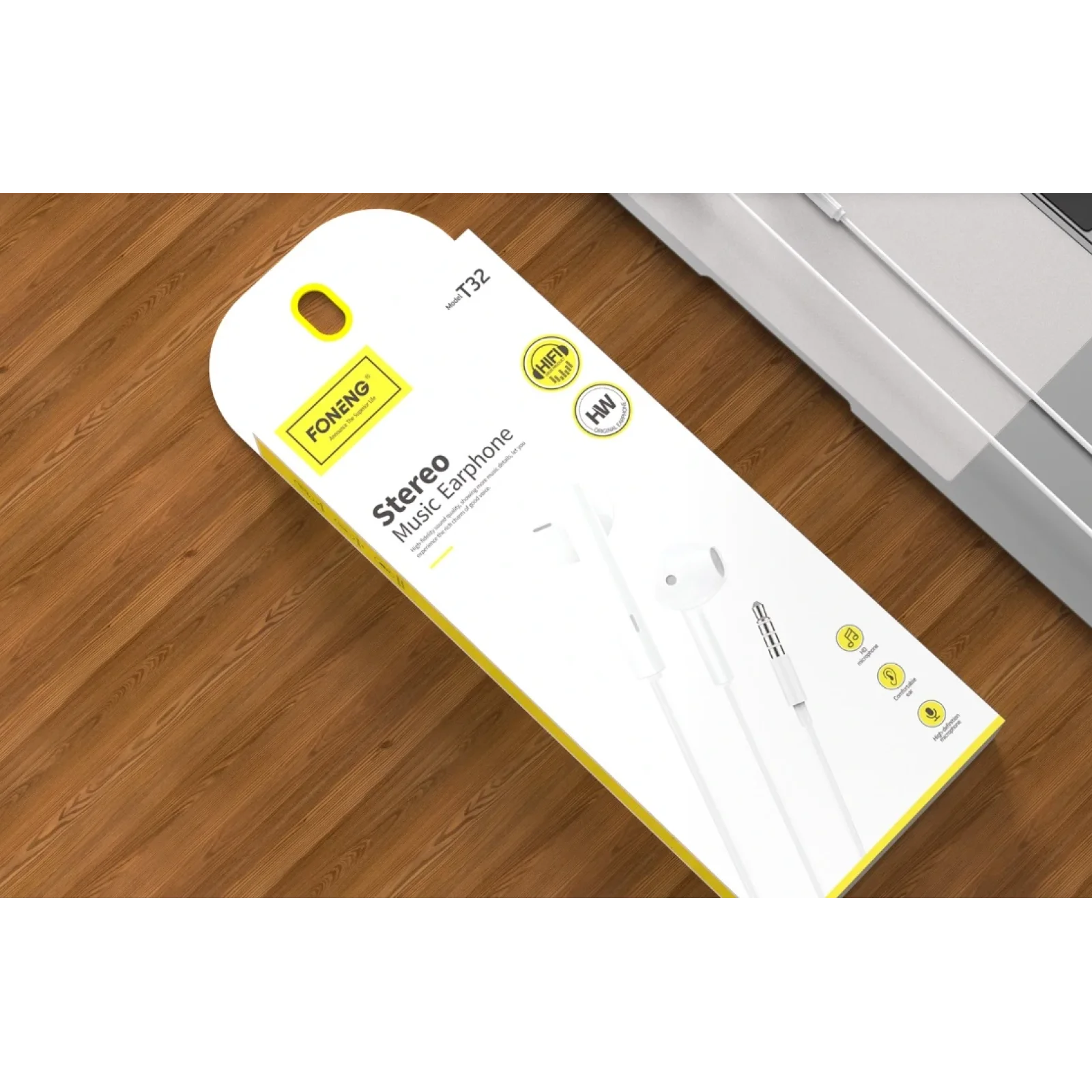 Гарнітура Foneng T32 3D music earphone (T32-E-3DM) UA